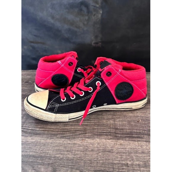 Converse All Star High Top Sneakers Shoes Black Pink Men's Size 10